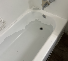 Peeling Bathtub.